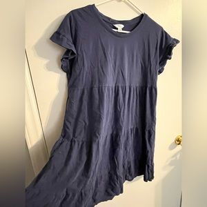 Time and Tru navy blue tiered dress